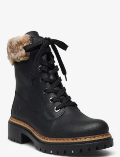 Kvinnor Rieker Varmfodrade Stövlar|Boots|72630 - Platta ankelboots