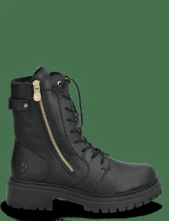 Kvinnor Rieker Varmfodrade Stövlar|72640 - Platta ankelboots