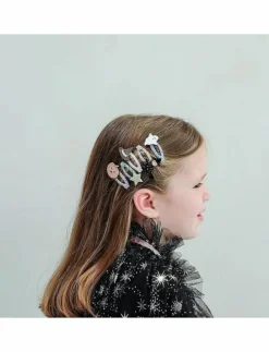 Barn Mimi & Lula Håraccessoarer|5 Clic Clacs - Mini Halloween - Hårklämmor