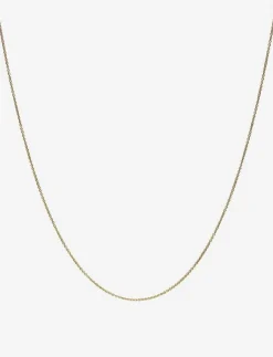 Design Letters 60 cm chain 18k plated silver - Kedjehalsband|Barn Smycken
