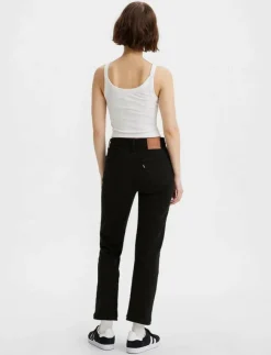 Levi's® 501 CROP BLACK SPROUT - Straight jeans|Kvinnor Kläder|Denimkläder