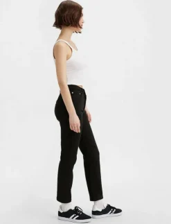 Levi's® 501 CROP BLACK SPROUT - Straight jeans|Kvinnor Kläder|Denimkläder