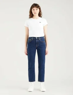 Levi's® 501 CROP SALSA STONEWASH - Straight jeans|Kvinnor Kläder