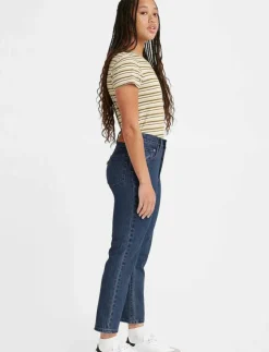 Levi's® 501 CROP SALSA STONEWASH - Straight jeans|Kvinnor Kläder