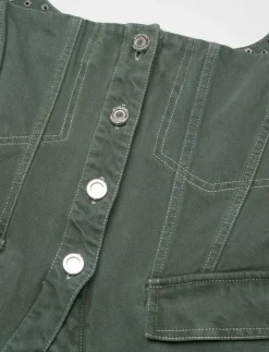 STINE GOYA 2393 Denim, Scoopneck Pockets Vest - Jeansvästar|Kvinnor Västar