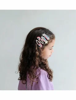 Barn Mimi & Lula Håraccessoarer|4 Hair Clips - Disco Over the Rainbow Dancing Queen - Hårklämmor