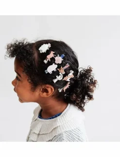Mimi & Lula 8 Hair Clips - Mini Horse Homestead - Hårklämmor|Barn Håraccessoarer
