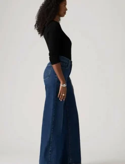 Kvinnor Levi's® Denimkläder|Jeans|728 HR WIDE LEG WOODSTOCK WIDE - Vida byxor