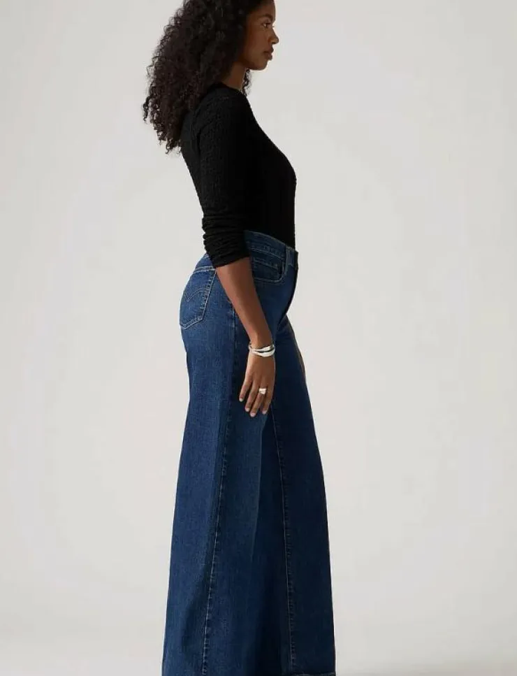 Kvinnor Levi's® Denimkläder|Jeans|728 HR WIDE LEG WOODSTOCK WIDE - Vida byxor