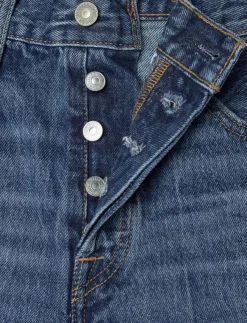 Kvinnor Levi's® Shorts|501 MID THIGH SHORT BLUE BEAUT - Jeansshorts