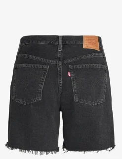 Kvinnor Levi's® Denimkläder|Shorts|501 MID THIGH SHORT LUNAR BLAC - Jeansshorts