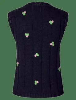 Kvinnor STINE GOYA Västar|2359 Midweight Wool, Bubble Knit Ve - Stickade västar
