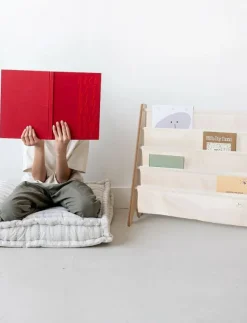 3 Sprouts Bookcase, Gingham - Förvaringskorgar|Barn Inredning|Inredning