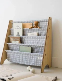 3 Sprouts Bookcase, Gingham - Förvaringskorgar|Barn Inredning|Inredning
