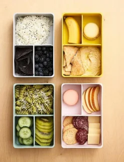 Barn 3 Sprouts Lunchlådor|Silicone Bento Food Box, Lion/ - Lunchlådor