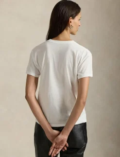 Kvinnor Polo Ralph Lauren T-Shirts & Toppar|40/1 VNTG CTN JSY-KNT-T-SHIRT - T-shirts