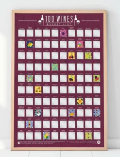 Gift Republic Kontorsmaterial|100 Wines - Kalendrar & Anteckningsblock