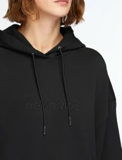 Calvin Klein A- Logo Emb French Terry PO Hood - Huvtröjor|Kvinnor Sweatshirts