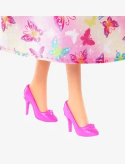Barbie A Touch of Magic Royal Doll, Pink & Blonde Hair, Butterfly-Print Skirt - Dockor|Barn Dockor & Tillbehör
