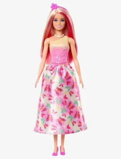 Barbie A Touch of Magic Royal Doll, Pink & Blonde Hair, Butterfly-Print Skirt - Dockor|Barn Dockor & Tillbehör
