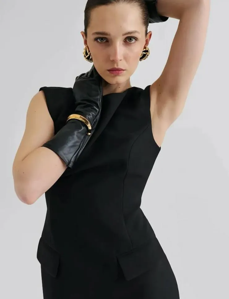 Malina Adelina High Neck Mini Dress - Korta klänningar|Kvinnor Klänningar