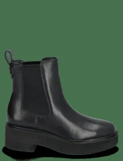 Kvinnor Lauren Ralph Lauren Boots|Adrianna Burnished Leather Bootie - Stövlar