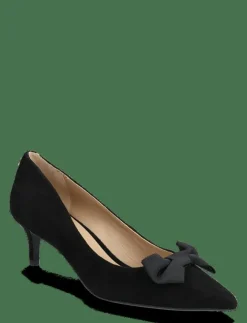 Kvinnor Lauren Ralph Lauren Högklackade Skor|Adrienne Bow-Trim Suede Pump - Klassiska pumps
