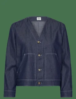 Mads Nørgaard Air Denim Pil Jacket - Overshirts|Kvinnor Overshirts