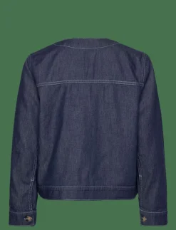 Mads Nørgaard Air Denim Pil Jacket - Overshirts|Kvinnor Overshirts