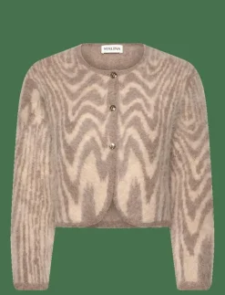 Kvinnor Malina Stickat|Aislinn Alpaca Blend Cardigan - Koftor