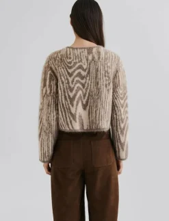 Kvinnor Malina Stickat|Aislinn Alpaca Blend Cardigan - Koftor