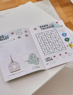 Barn Barbo Toys Barnböcker|Aktivitetsbog Lær Tal med Wacky Wonders Bondegårdsdyr - 123 (DK) - Pedagogisk barnbok