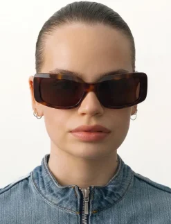 Kvinnor Corlin Eyewear Solglasögon|Solglasögon|Alain Tortoise - Fyrkantiga