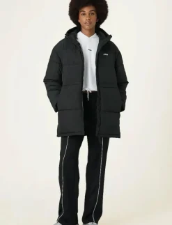 FILA ALBA relaxed mid hooded puffer jacket - Dunjackor|Kvinnor Jackor