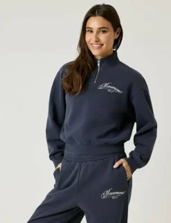 Kvinnor Björn Borg Sweatshirts|ALICE STENLÖF HALFZIP SWEATSHIRT - Sweatshirts