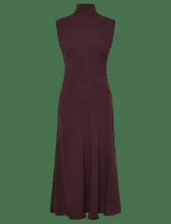 Kvinnor Mango Klänningar|A-line turtleneck dress - Midiklänningar
