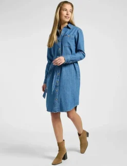 Lee Jeans ALL PURPOSE SHIRT DRESS - Midiklänningar|Kvinnor Klänningar