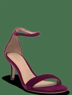 Lauren Ralph Lauren Allie Mid-Heel Velvet Sandal - Sandaler|Kvinnor Sandaler|Högklackade Skor