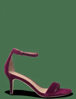 Lauren Ralph Lauren Allie Mid-Heel Velvet Sandal - Sandaler|Kvinnor Sandaler|Högklackade Skor