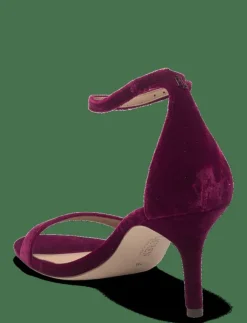Lauren Ralph Lauren Allie Mid-Heel Velvet Sandal - Sandaler|Kvinnor Sandaler|Högklackade Skor
