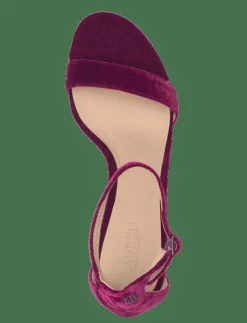 Lauren Ralph Lauren Allie Mid-Heel Velvet Sandal - Sandaler|Kvinnor Sandaler|Högklackade Skor