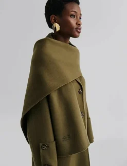 Kvinnor Malina Sjalar & Halsdukar|Aloria Double Faced Wool Cashmere Silk Scarf - Halsdukar