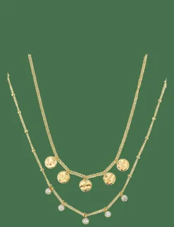 By Jolima Amalfi double layer necklace - Kedjehalsband|Kvinnor Smycken