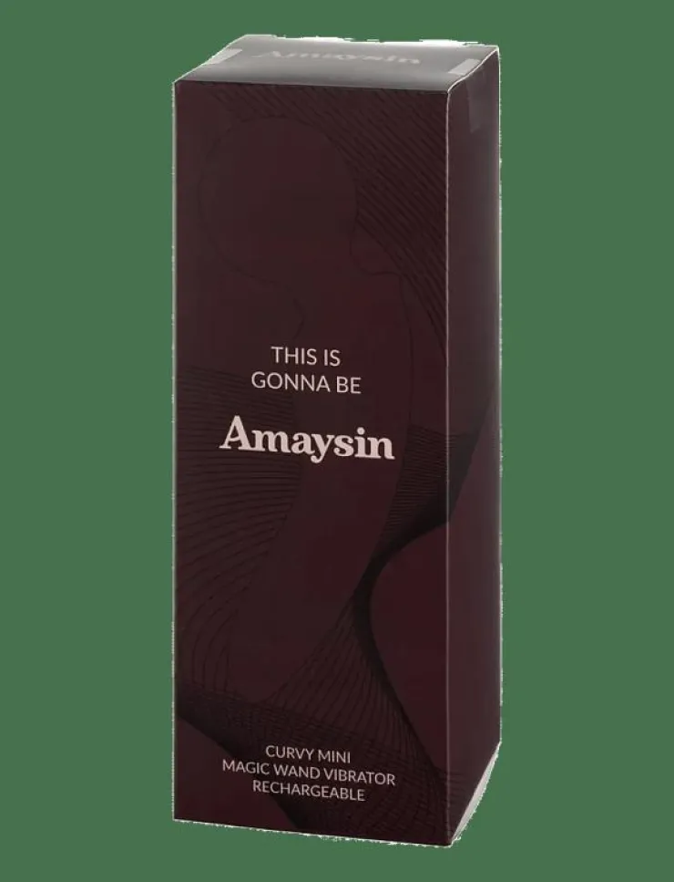 Kvinnor Amaysin Sex & Intimitet|Curvy Rechargeable Mini Magic Wand Vibrator - Beauty