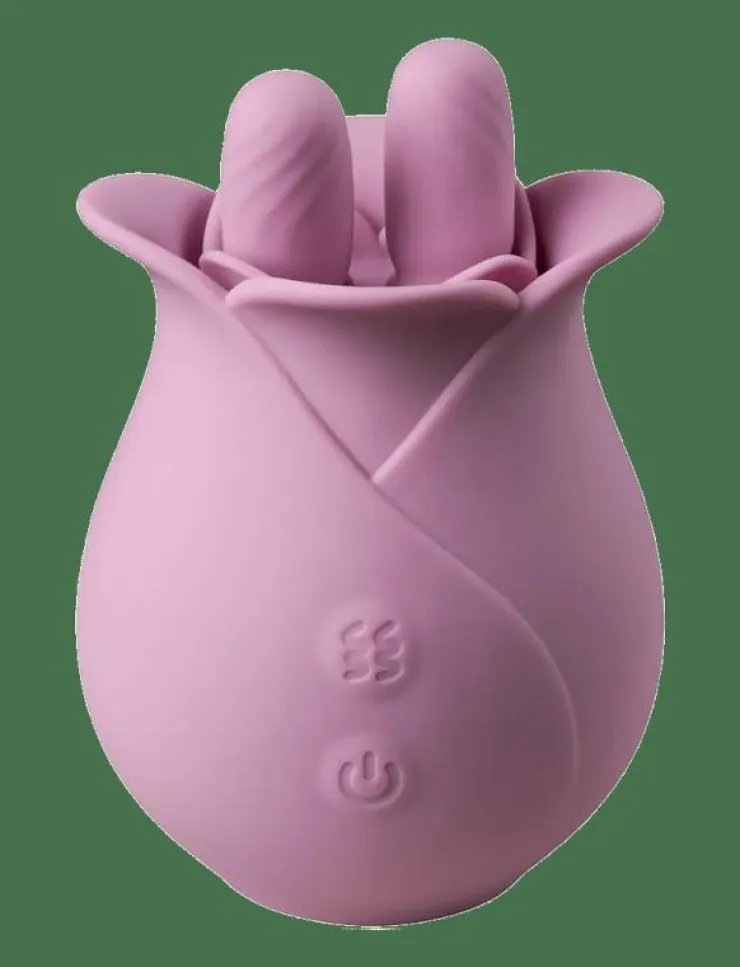 Kvinnor Amaysin Sex & Intimitet|Two Fingers Rose Clitoris Vibrator - Beauty