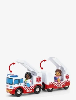 Barn BRIO Leksaksfordon & Bilar|Ambulans - Tåg