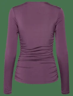 Malina Amilia ring detail jersey top - Långärmade toppar|Kvinnor T-Shirts & Toppar