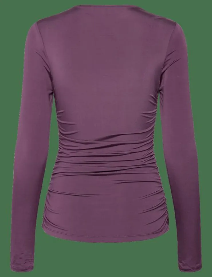 Malina Amilia ring detail jersey top - Långärmade toppar|Kvinnor T-Shirts & Toppar