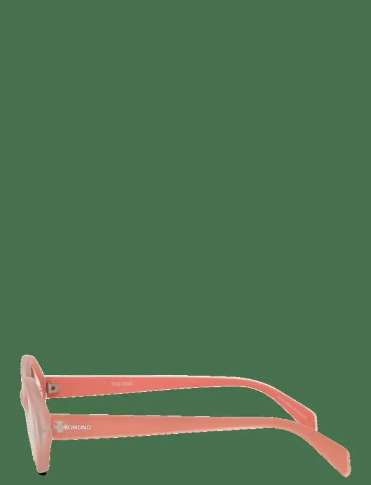 Komono Ana Velvet Coral - Round Frame|Kvinnor Solglasögon