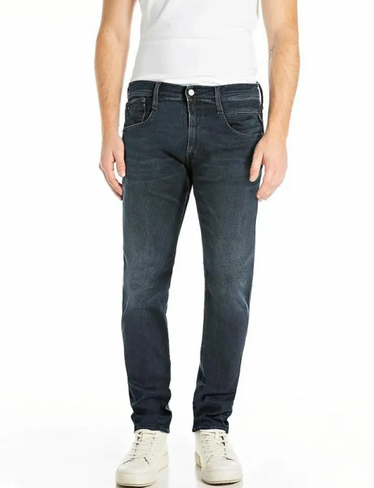 Replay ANBASS Trousers SLIM HYPERFLEX ORIGINAL - Slim jeans| Denim Kläder|Jeans